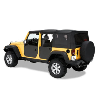 Bestop Element Panels Rear Doors Black: Jeep Wrangler 07-18 3.8L/3.6L