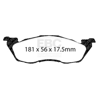 EBC Ultimax2 Brake Pads (FRONT): Dodge Dakota 92-98 5.9L/5.2L/3.9L/2.5L