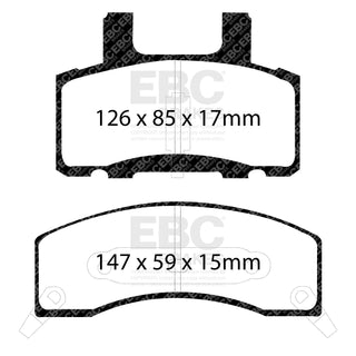 EBC Ultimax2 Brake Pads (FRONT): Dodge Ram 2500 94-99 5.2L V8