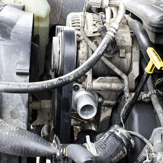 CFR Performance Hemi Gen 3 Straight Water Neck Thermostat Housing (Black): Fits Most Hemi Models