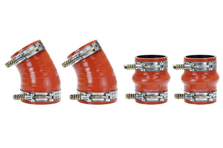 HPS Ultra High Temp Aramid Silicone Intercooler Hose Kit - Orange: Dodge Ram 5.9L Cummins (94-02)