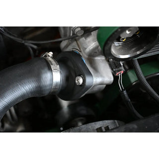 CFR Performance Hemi Gen 3 Straight Water Neck Thermostat Housing (Black): Fits Most Hemi Models