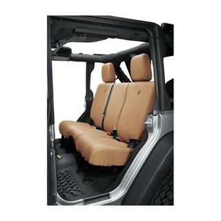 Bestop Rear Seat Covers: Jeep Wrangler 07-18 3.8L/3.6L - Tan