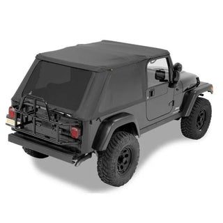 Bestop A-Top Replacement Trektop Soft Top Black Diamond Tinted Windows: Jeep Wrangler 04-06 4.0L I6