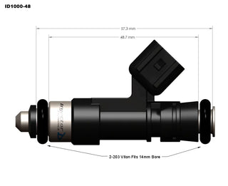 Injector Dynamics ID1050-XDS Fuel Injector Set: Fits Demon / Redeye / SRT Hellcat / Trackhawk / TRX 6.2L HEMI