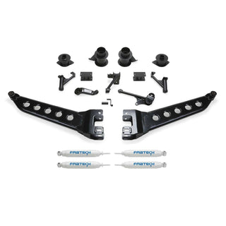 Fabtech 5in Radius Arm System: Ram 2500 14 6.7L Diesel/6.4L/5.7L w/ Coil Spacers and Performance Shocks