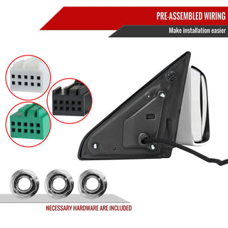 Spec D Passenger Mirror w/ Turn & Puddle Light (RIGHT): Ram 2500 / 3500 (19-26) - Chrome