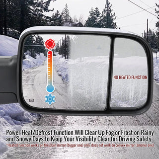 Spec D Passenger Mirror w/ Turn & Puddle Light (RIGHT): Ram 2500 / 3500 (19-26) - Chrome