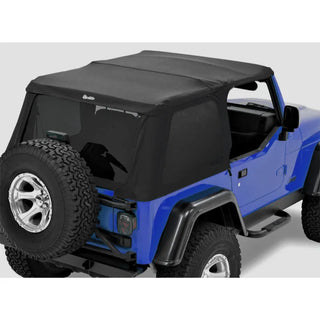 Bestop A-Top Trektop (Prem Blk Twill Tinted Windows): Jeep Wrangler 97-06 4.0L/2.5L