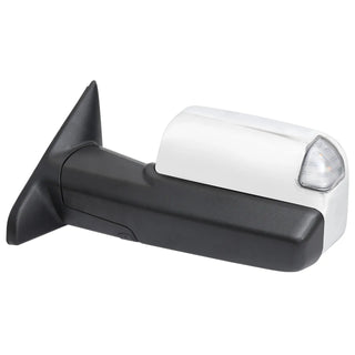 Spec D Manual-Fold Driver Mirror w/ Turn & Puddle Light (LEFT): Ram 2500 / 3500 (19-26) - Chrome