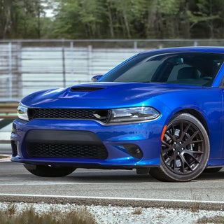 Spec D Dual Snorkel Grille (Black): Dodge Charger 2015 - 2023