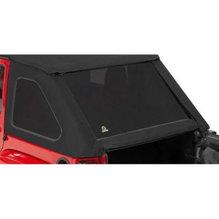Bestop 4-Door Window Set Premium Black Twill (Fits Trektop 56923): Jeep Wrangler 07-18 3.8L/3.6L
