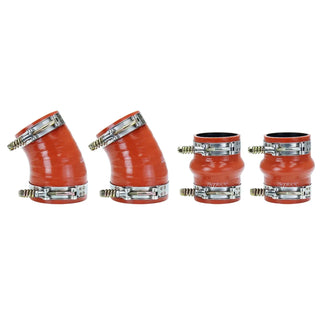 HPS Ultra High Temp Aramid Silicone Intercooler Hose Kit - Orange: Dodge Ram 5.9L Cummins (94-02)