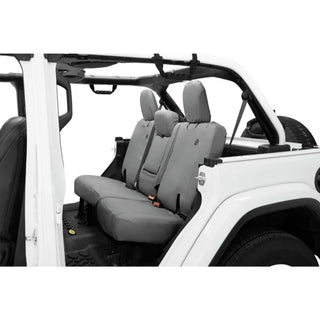 Bestop Rear Seat Covers Fold Down Arm Rest: Jeep Wrangler 18-23 6.4L/3.6L/3.0L EcoDiesel/2.0L - Charcoal