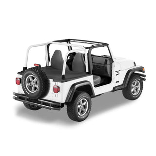 Bestop TJ Duster Deck Cover Black Denim Factory Soft Top: Jeep Wrangler 97-02 4.0L/2.5L