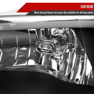 Spec D OEM Style Quad Headlights w/ LED Bar (Black): Dodge Ram 2009 - 2018