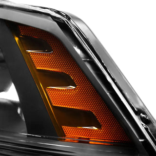 Spec D OEM Style Quad Headlights w/ LED Bar (Black): Dodge Ram 2009 - 2018