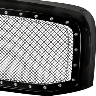 Spec D Stainless Steel Black Mesh Grille: Dodge Ram 2006 - 2008