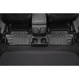 Bestop Rear Floor Mats Black: Jeep Wrangler 18-26 3.6L/3.0L EcoDiesel/2.0L