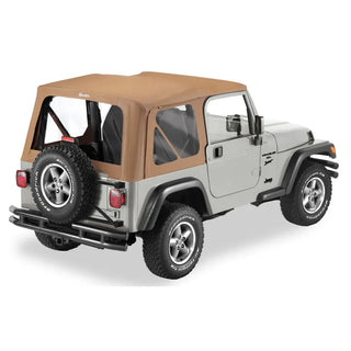 Bestop A-Top Replace Soft Top Spice Clear Windows: Jeep Wrangler 97-02 4.0L/2.5L