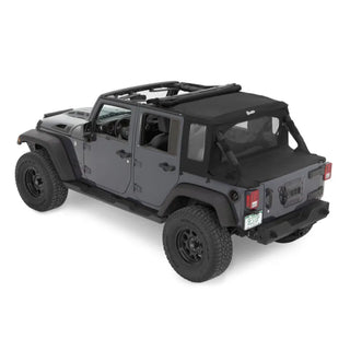 Bestop Halftop Soft Top Black Diamond: Jeep Wrangler 07-18 3.8L/3.6L