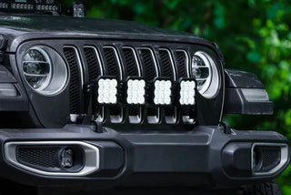 Diode Dynamics SS5 4-Pod CrossLink Grille Lightbar Kit Pro Yellow (F&R): Jeep Wrangler JL 2018-26 / Gladiator JT 2020-24