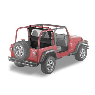 Bestop Windjammer Curtain (FRONT Black Diamond): Jeep Wrangler 03-06 4.0L I6