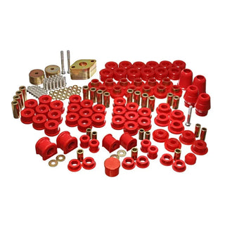 Energy Suspension Master Bushing Set Red: Jeep Wrangler Unlimited JK 4 Door 2007-2018