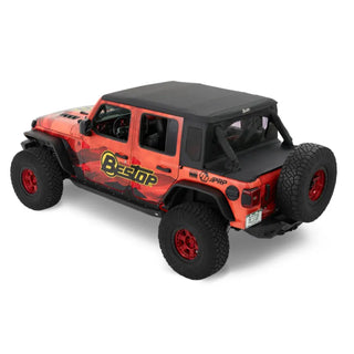 Bestop Halftop Conversion Kit Black Diamond: Jeep Wrangler 18-23 6.4L/3.6L/3.0L EcoDiesel/2.0L