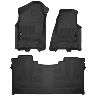 Husky Liners Black X-Act Contour Front and Second Seat Floor Liners: Ram 1500 2019-2024