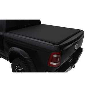 LUND Genesis Elite Roll Up Tonneau Cover Black: Fits Ram 1500 2009-2022 3.6L/5.7L Hemi