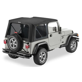 Bestop Replace A-Top Soft Top Black Diamond Tinted: Jeep Wrangler 03-06 4.0L I6