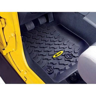 Bestop Front Floor Mats: Jeep Wrangler 14-18 3.6L V6 - Black