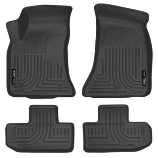 Husky Liners Black Floor Liners (FRONT AND SECOND ROW): Dodge Challenger 16-23