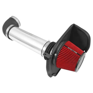 Spectre Polished Air Intake Kit w/Red Filter (FRONT): Fits Chrysler/Dodge 2011-2023 5.7L