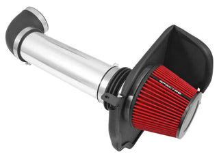 Spectre Polished Air Intake Kit w/Red Filter (FRONT): Fits Chrysler/Dodge 2011-2023 5.7L