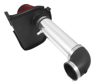 Spectre Polished Air Intake Kit w/Red Filter (FRONT): Fits Chrysler/Dodge 2011-2023 5.7L