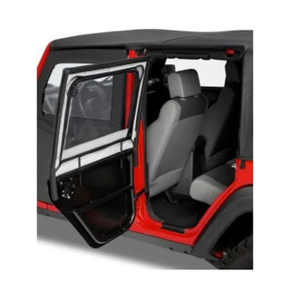Bestop 4-Door Element Upper Doors Black Twill Jeep Wrangler JK 2007-2018