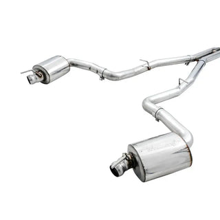 AWE Touring Cat-Back Exhaust (w/ OEM Tips): Dodge Challenger (15-23) 6.4L 392 & 6.2L Hellcat