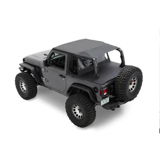 Bestop Header Safari Cable Bikini (Black Diamond): Jeep Wrangler 18-23 3.6L/3.0L EcoDiesel/2.0L
