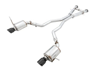 AWE Touring Edition Cat-Back Exhaust (Black Tips): Jeep Grand Cherokee 6.4L SRT 2012 - 2021