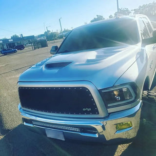 Amerihood VIP Style Functional Ram Air Hood: Dodge Ram 2500 2010 - 2018
