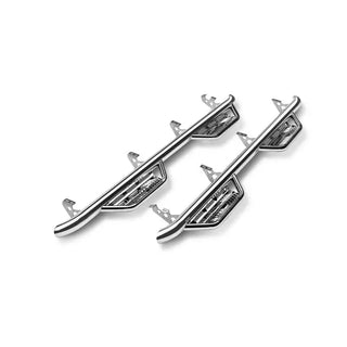 N-Fab Podium Steps Polished SS (REAR): Jeep Gladiator 20-26 3.6L/3.0L EcoDiesel