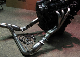 Ripp Stainless Steel Long-Tube Header with Cats: Fits Most Jeep Wrangler Models (2007-2018)