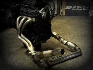 Ripp Stainless Steel Long-Tube Header with Cats: Fits Most Jeep Wrangler Models (2007-2018)