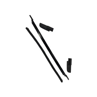 Rampage Soft Top Tailgate Bar Black: Jeep Wrangler 2018-2026 2.0L/3.6L V6