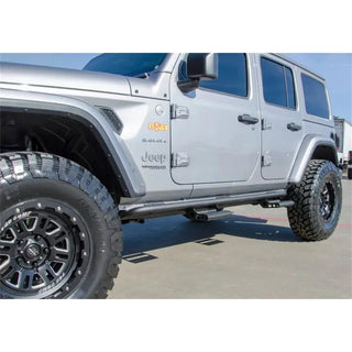 N-Fab RKR Step System Textured Black (F&R): Jeep Wrangler 18-26 6.4L/3.6L/3.0L EcoDiesel/2.0L