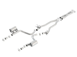 Borla ATAK Cat-Back Exhaust System (Reuses OEM Tips): Dodge Challenger 6.4L 392 2015 - 2023