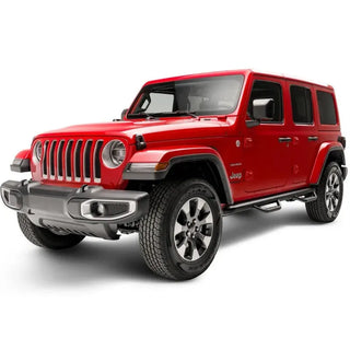 N-Fab Wheel To Wheel Nerf Steps Textured Black (F&R): Jeep Wrangler 18-26 6.4L/3.6L/3.0L EcoDiesel/2.0L