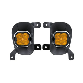 Diode Dynamics SS3 Max Ram Vert Fog Kit Yellow SAE: Fits Ram 2013-2024 5.7L Hemi / 3.6L V6